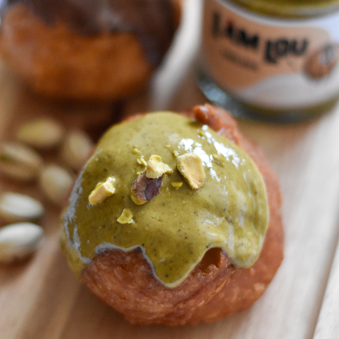 Dubai oliebol met pistache pasta