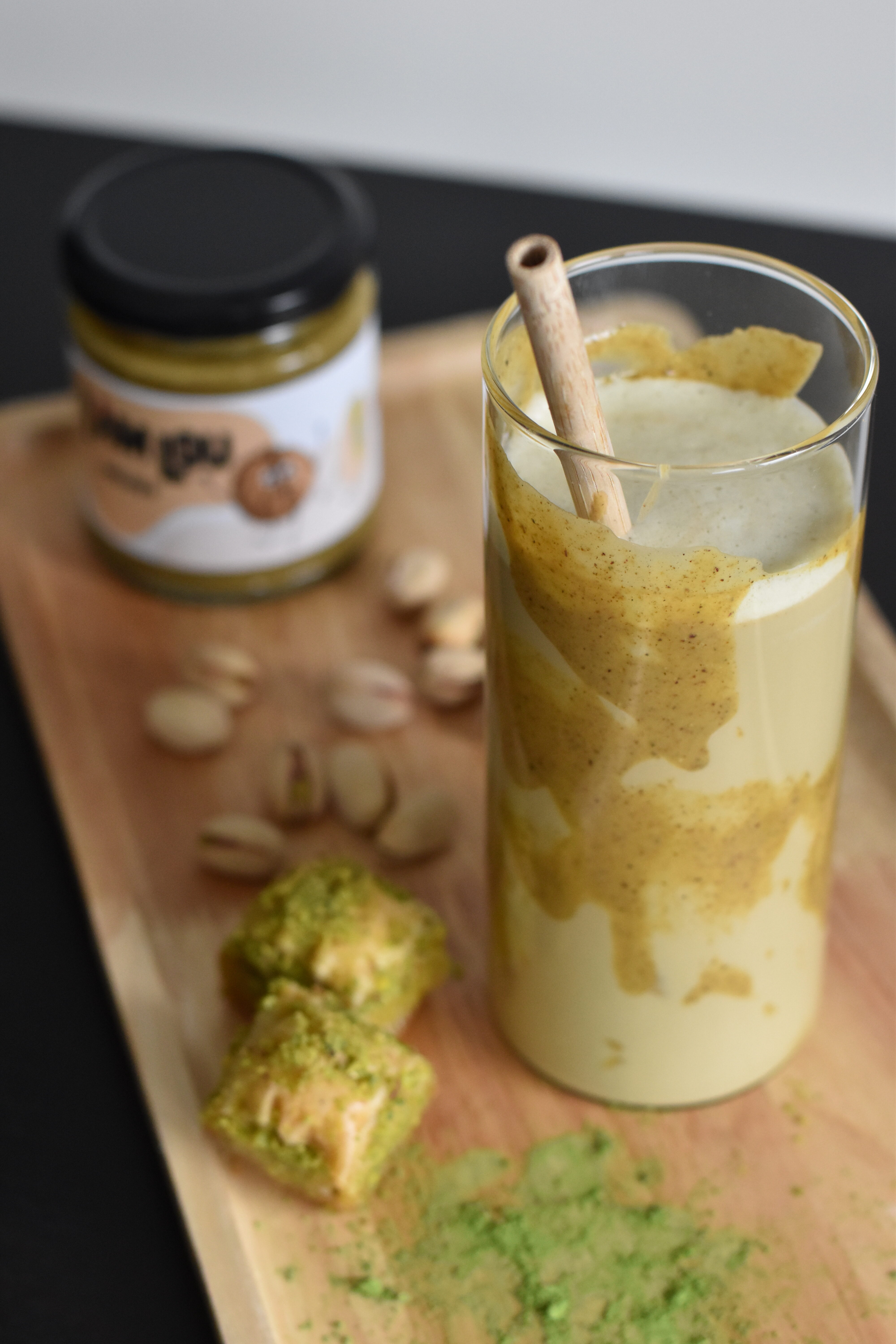 Matcha pistache latte recept